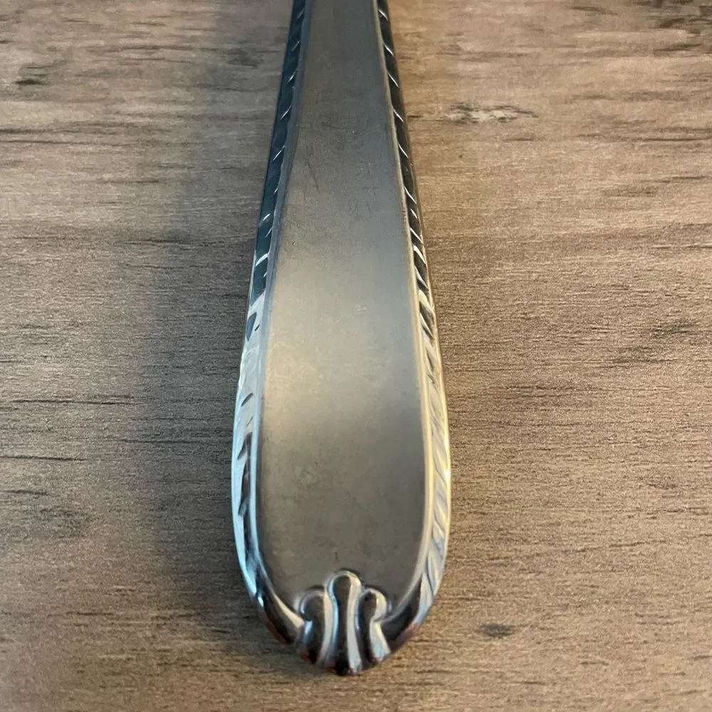 Hampton Silversmiths Stainless RACHELLE FROST Large Cold Meat SERVING FORK
